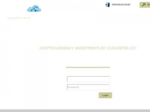 Скриншот главной страницы сайта cloudster.cc
