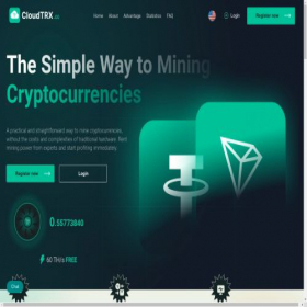Скриншот главной страницы сайта cloudtrx.cc