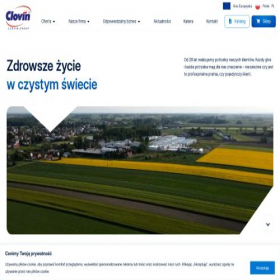 Скриншот главной страницы сайта clovin.com.pl