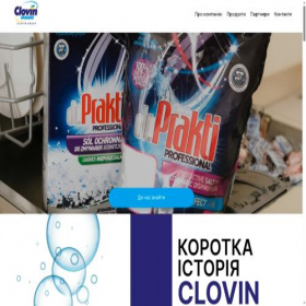Скриншот главной страницы сайта clovin.com.ua