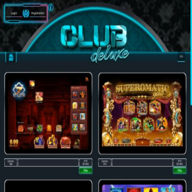 Скриншот главной страницы сайта clubdeluxe.games
