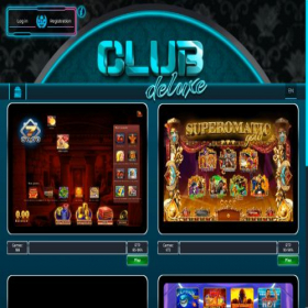 Скриншот главной страницы сайта clubdeluxe.net