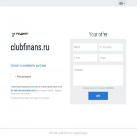 Скриншот главной страницы сайта clubfinans.ru