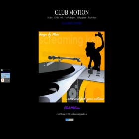 Скриншот главной страницы сайта clubmotion.narod.ru