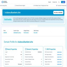 Скриншот главной страницы сайта clubsvulkanbet.site