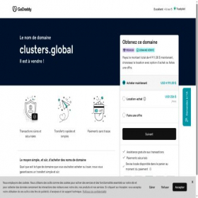 Скриншот главной страницы сайта clusters.global