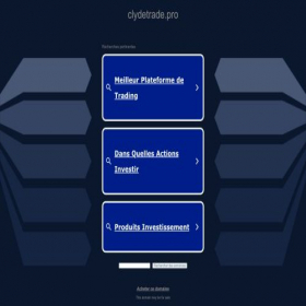 Скриншот главной страницы сайта clydetrade.pro