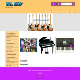 Скриншот главной страницы сайта cmlmusik.cmlshop.de