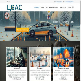 Скриншот главной страницы сайта coasdriving.ru