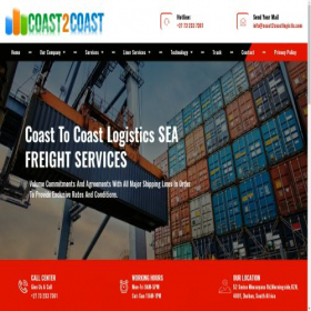 Скриншот главной страницы сайта coast2coastlogistic.com