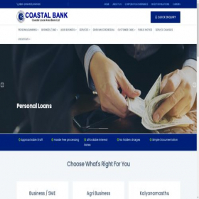Скриншот главной страницы сайта coastalareabank.com
