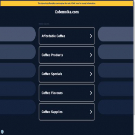 Скриншот главной страницы сайта cofemolka.com