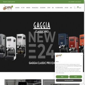 Скриншот главной страницы сайта coffeeitalia.ie