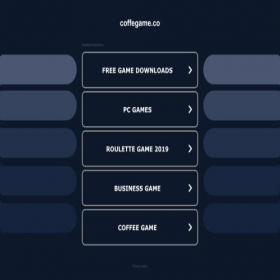 Скриншот главной страницы сайта coffegame.co