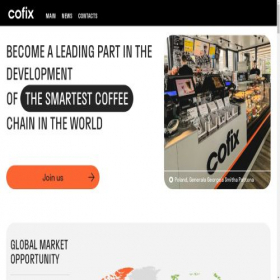 Скриншот главной страницы сайта cofix.global