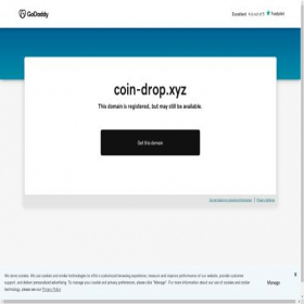 Скриншот главной страницы сайта coin-drop.xyz