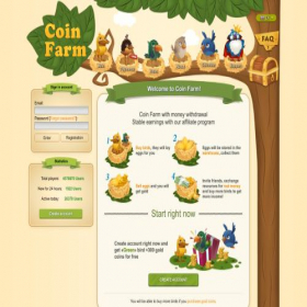 Скриншот главной страницы сайта coin-farm.net