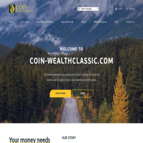 Скриншот главной страницы сайта coin-wealthclassic.com