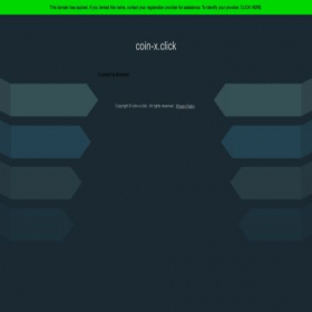 Скриншот главной страницы сайта coin-x.click