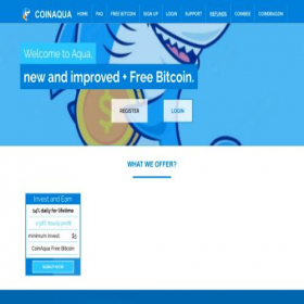 Скриншот главной страницы сайта coinaqua.top