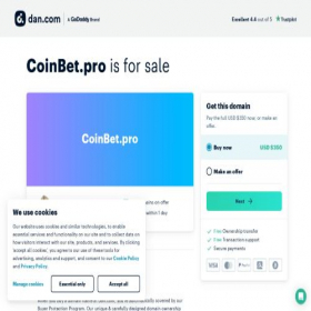 Скриншот главной страницы сайта coinbet.pro