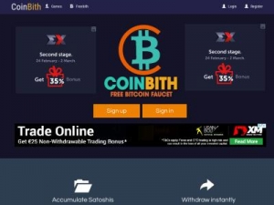 Скриншот главной страницы сайта coinbith.me