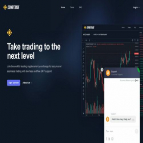 Скриншот главной страницы сайта coinbitrade.com