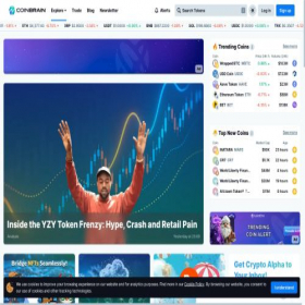 Скриншот главной страницы сайта coinbrain.com