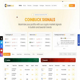 Скриншот главной страницы сайта coinbuck.com