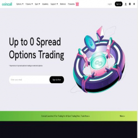 Скриншот главной страницы сайта coincall.com
