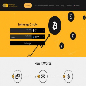 Скриншот главной страницы сайта coinchanger.net