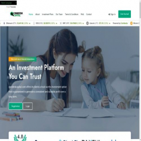 Скриншот главной страницы сайта coindeskcapital.com