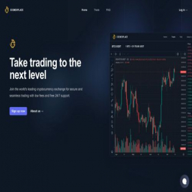 Скриншот главной страницы сайта coinexplace.com