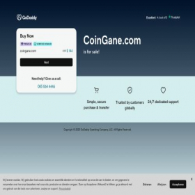 Скриншот главной страницы сайта coingane.com