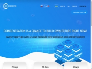 Скриншот главной страницы сайта coingeneration.ltd