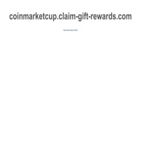 Скриншот главной страницы сайта coinmarketcup.claim-gift-rewards.com