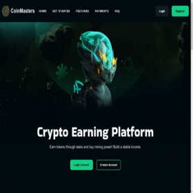 Скриншот главной страницы сайта coinmasters.online