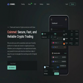 Скриншот главной страницы сайта coinmel.com
