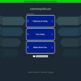 Скриншот главной страницы сайта coinminersprofits.com