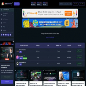 Скриншот главной страницы сайта coinmooner.com
