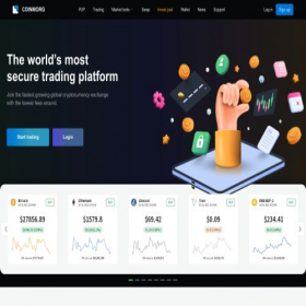 Скриншот главной страницы сайта coinmorg.com