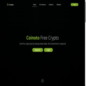 Скриншот главной страницы сайта coinoto.net