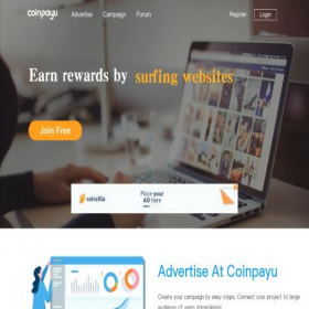 Скриншот главной страницы сайта coinpayu.com