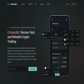Скриншот главной страницы сайта coinprobit.com