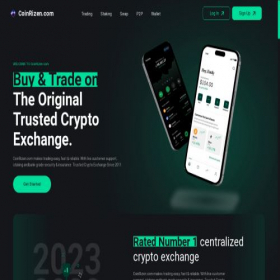 Скриншот главной страницы сайта coinrizen.com