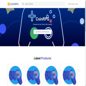 Скриншот главной страницы сайта coinrpg.com