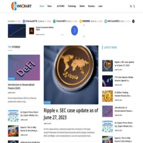 Скриншот главной страницы сайта coinschart.site