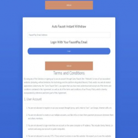 Скриншот главной страницы сайта coinsfaucet.tech
