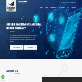 Скриншот главной страницы сайта coinstarltd.cc
