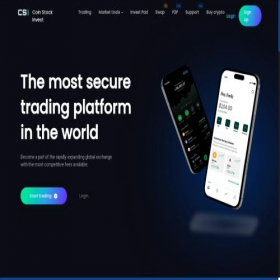 Скриншот главной страницы сайта coinstockinvest.com